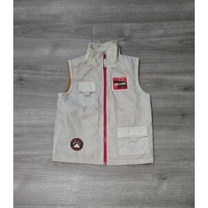 Faded Glory Vintage Full Zip Nylon Fleece Lined‎ Vest Junior Scouts Size 5T